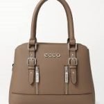 Elegant Ecco Synthetic Leather Brown Handbag for Women